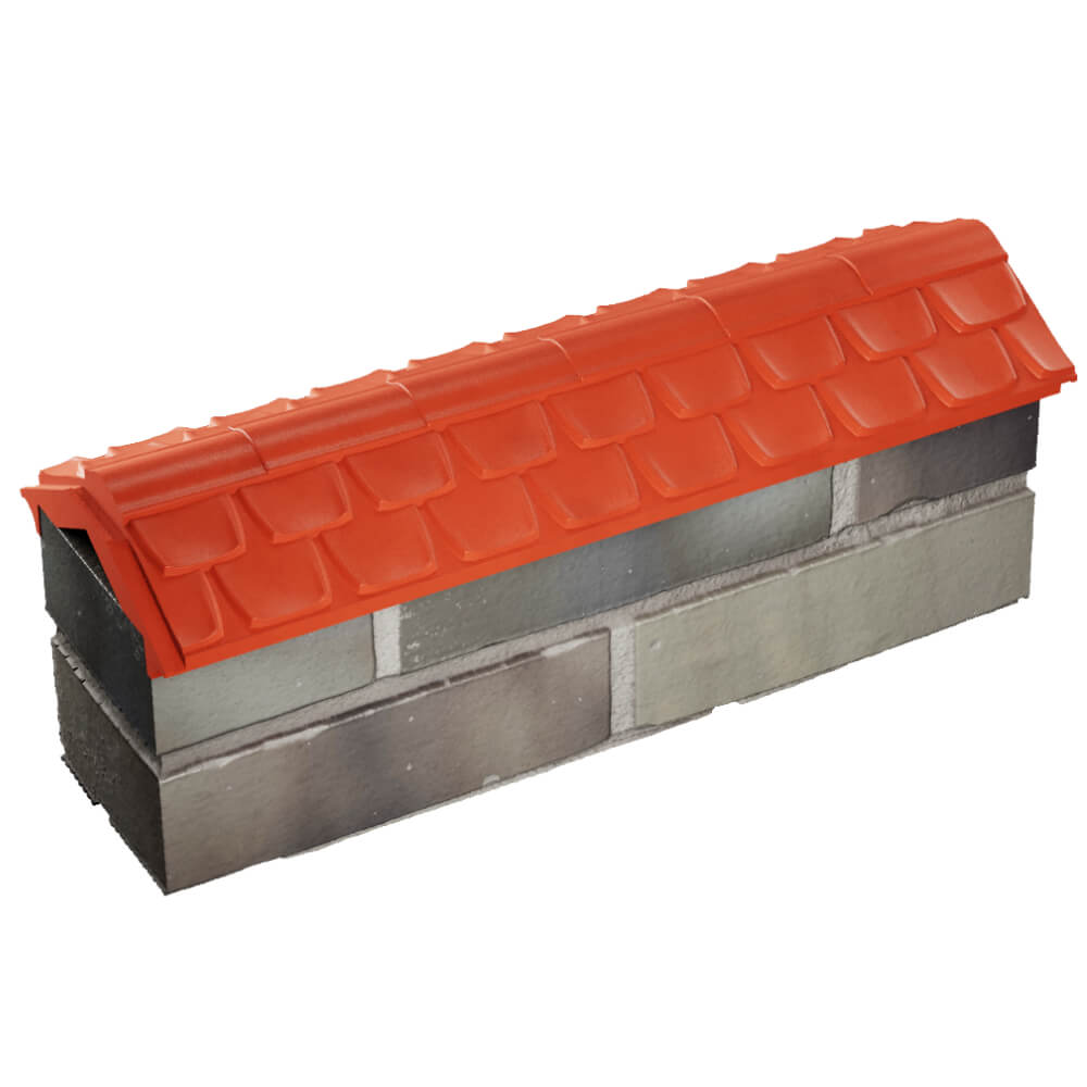 Парапет Zking Эльбрус Красный с посадкой на 0.5 кирпича (130мм) в Слободском фото