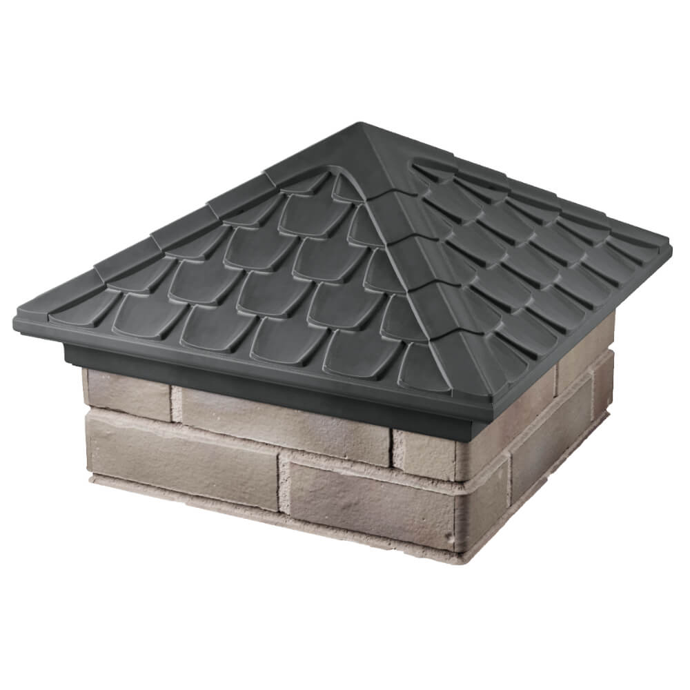 Колпак Zking Эльбрус Серый на столб 1.5х1.5 кирпича (385х385мм) в Слободском фото