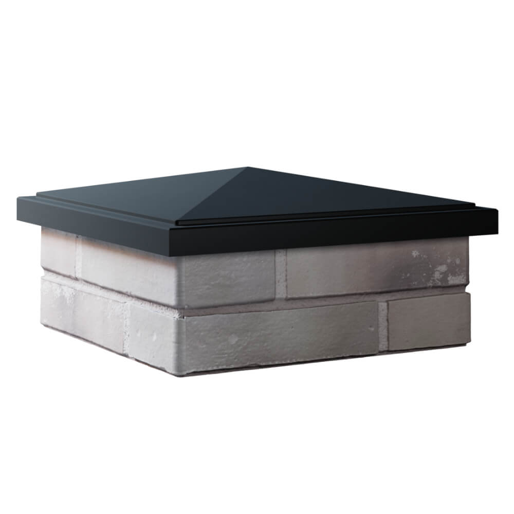 Колпак Zking БонаМоно Черный на столб 1.5х1.5 кирпича (385х385, 400х400мм) в Слободском фото