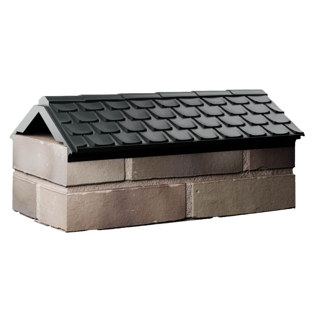 Парапет Zking Эльбрус Черный с посадкой на 1 кирпич (255мм) Слободской фото