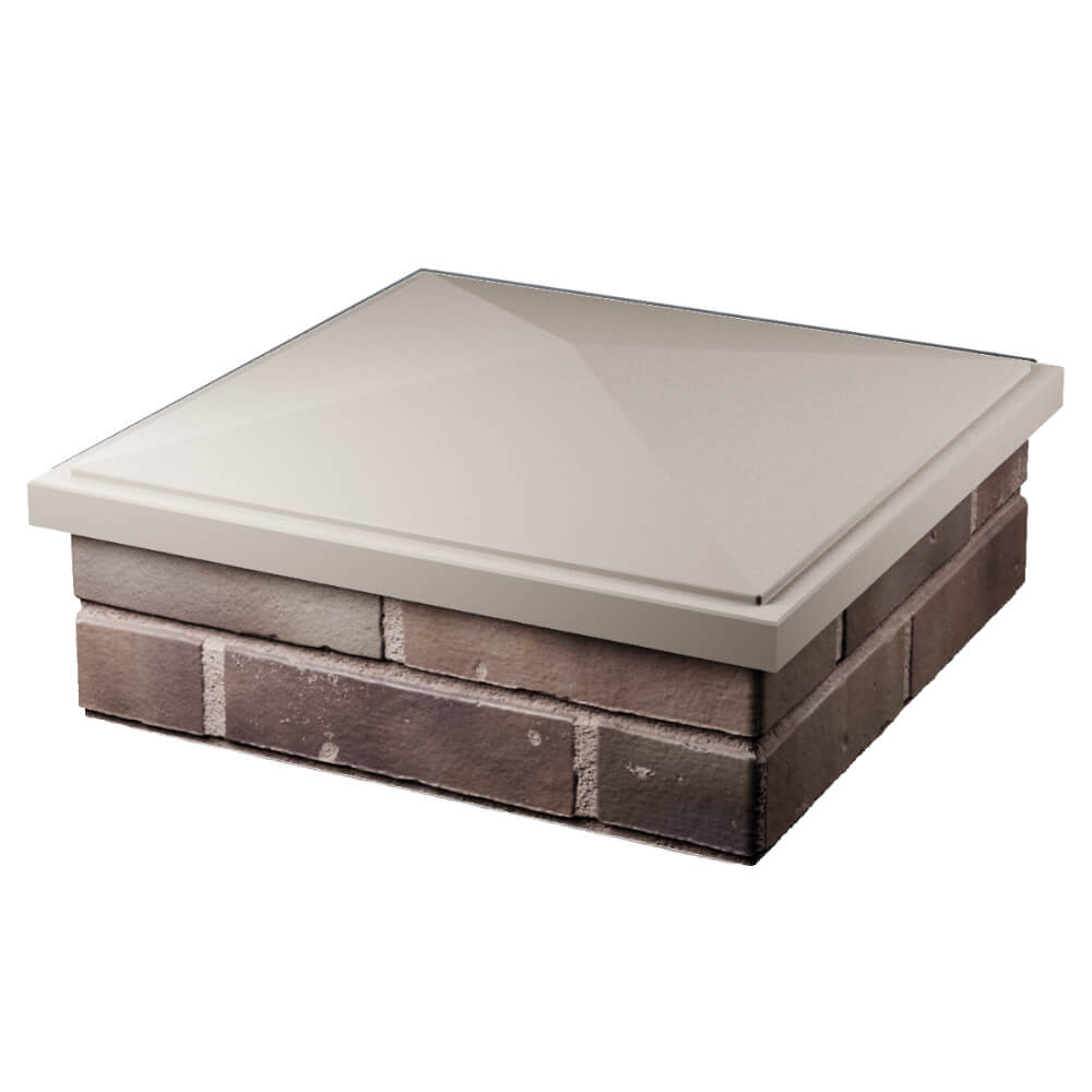 Колпак Zking БонаМоно Бежевый на столб 2х2 кирпича (515х515, 530х530мм) в Слободском фото