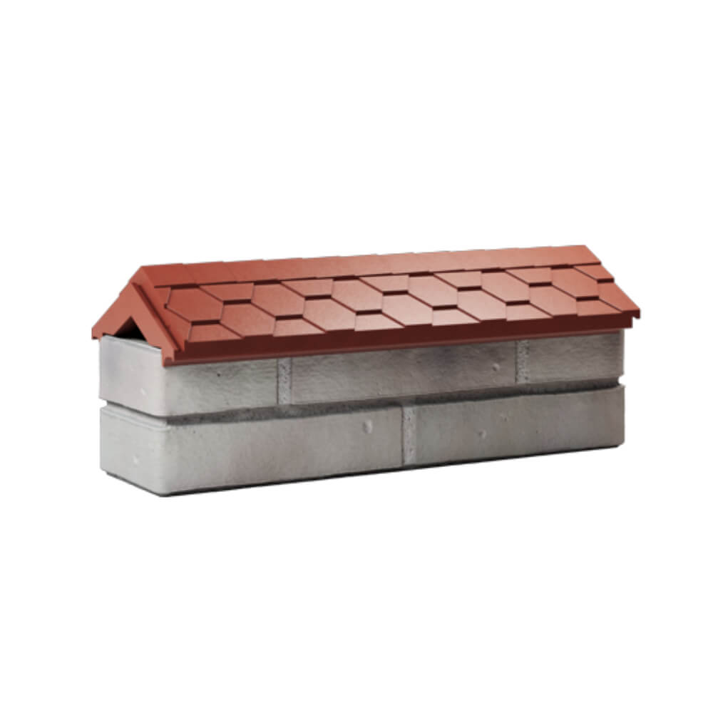 Парапет Zking Эверест Красный с посадкой на 0.5 кирпича (130мм) Слободской фото