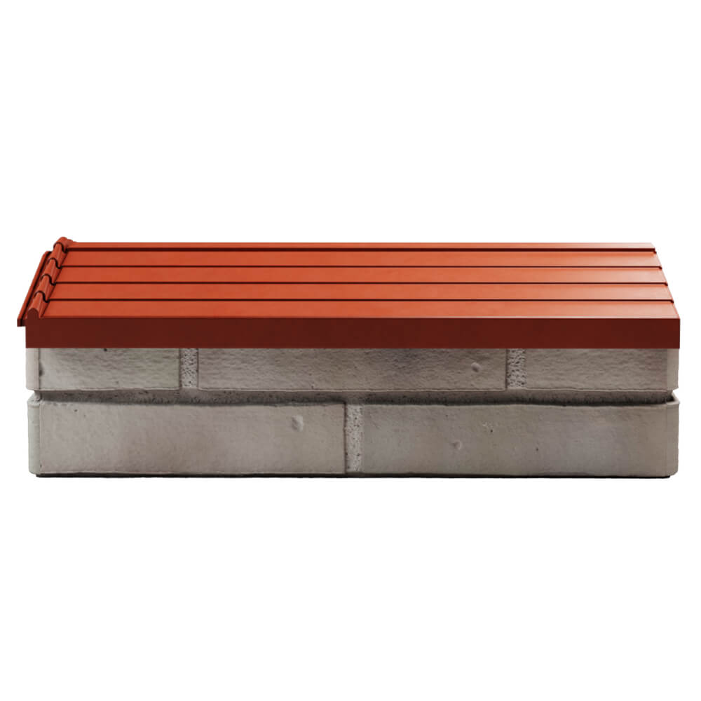 Парапет Zking Бона ХайТек Красный с посадкой на 1 кирпич (200/225/255мм) в Слободском фото