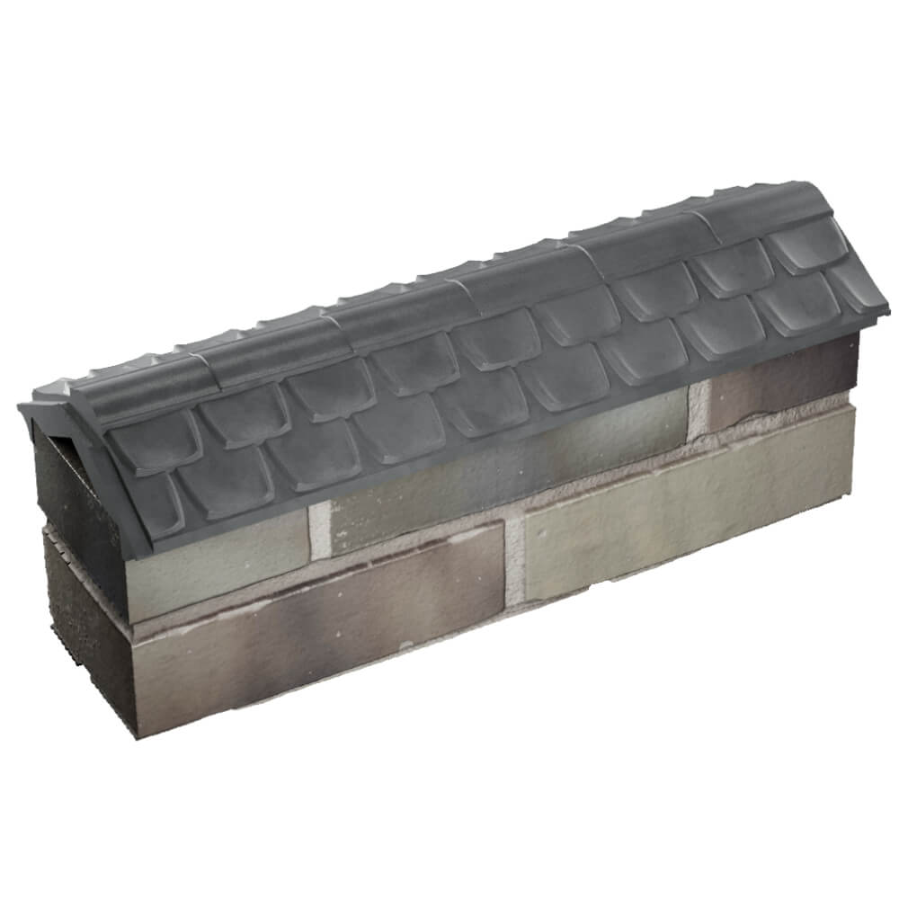 Парапет Zking Эльбрус Серый с посадкой на 0.5 кирпича (130мм) в Слободском фото