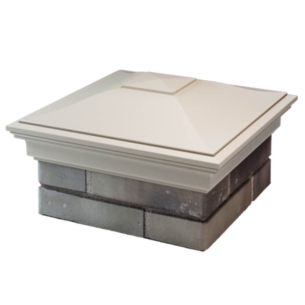 Колпак Zking Монблан Бежевый на столб 1.5х1.5 кирпича (385х385мм) в Слободском фото