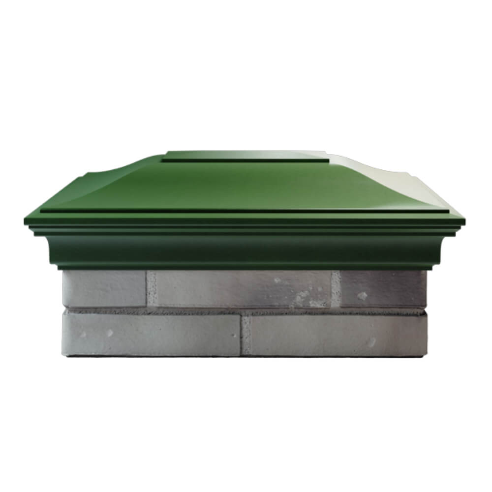 Колпак Zking Монблан Зеленый на столб 2х1.5 кирпича (515х385мм) в Слободском фото