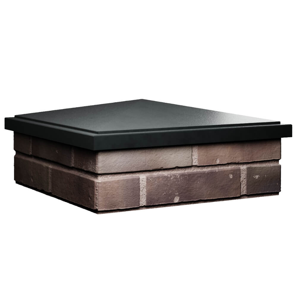 Колпак Zking БонаМоно Черный на столб 2х2 кирпича (515х515, 530х530мм) в Слободском фото