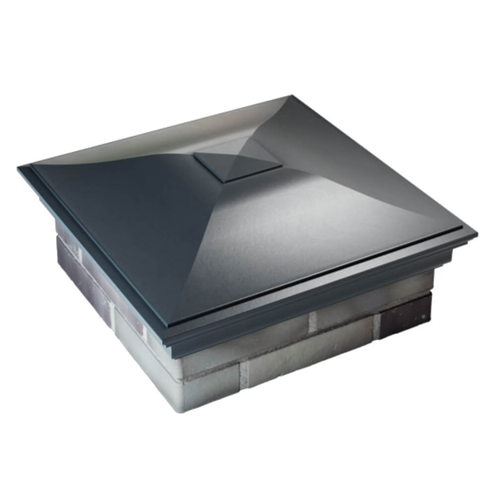 Колпак Zking Монблан Серый на столб 2х2 кирпича (515х515мм) Слободской фото