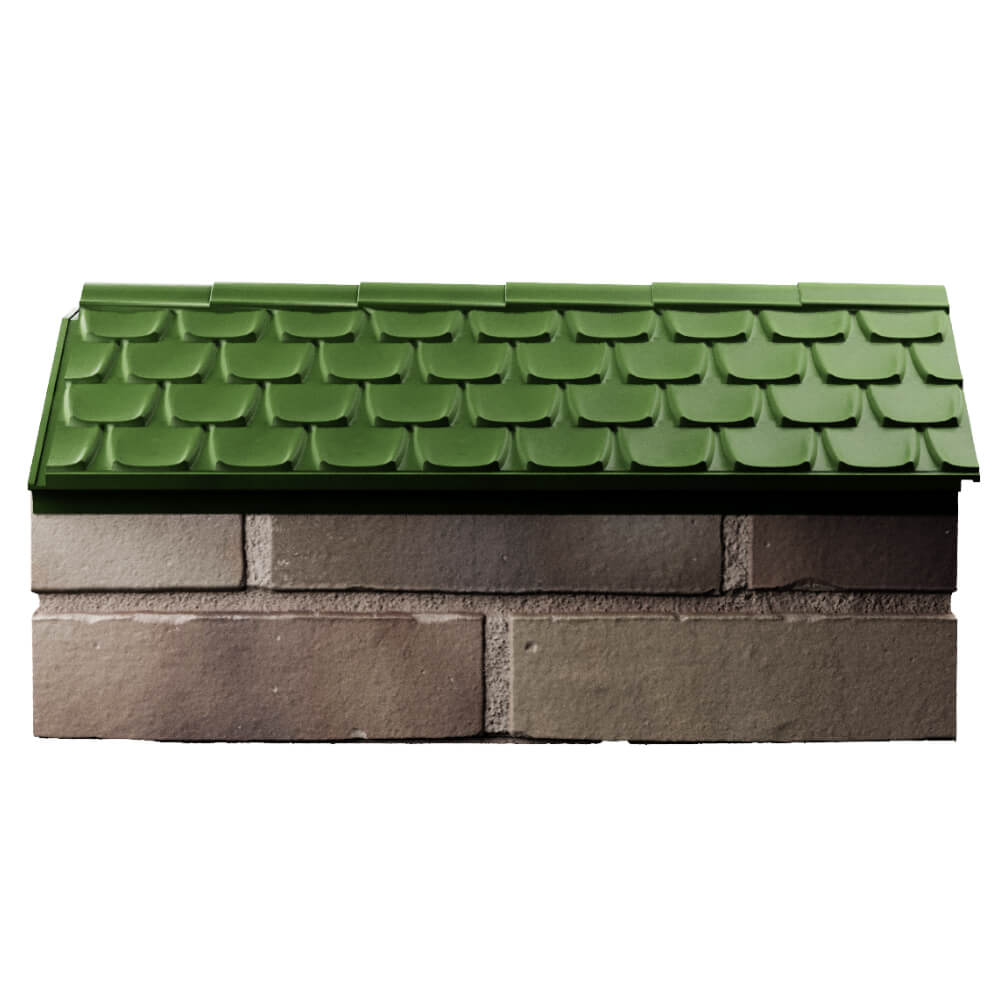 Парапет Zking Эльбрус Зеленый с посадкой на 1 кирпич (255мм) в Слободском фото