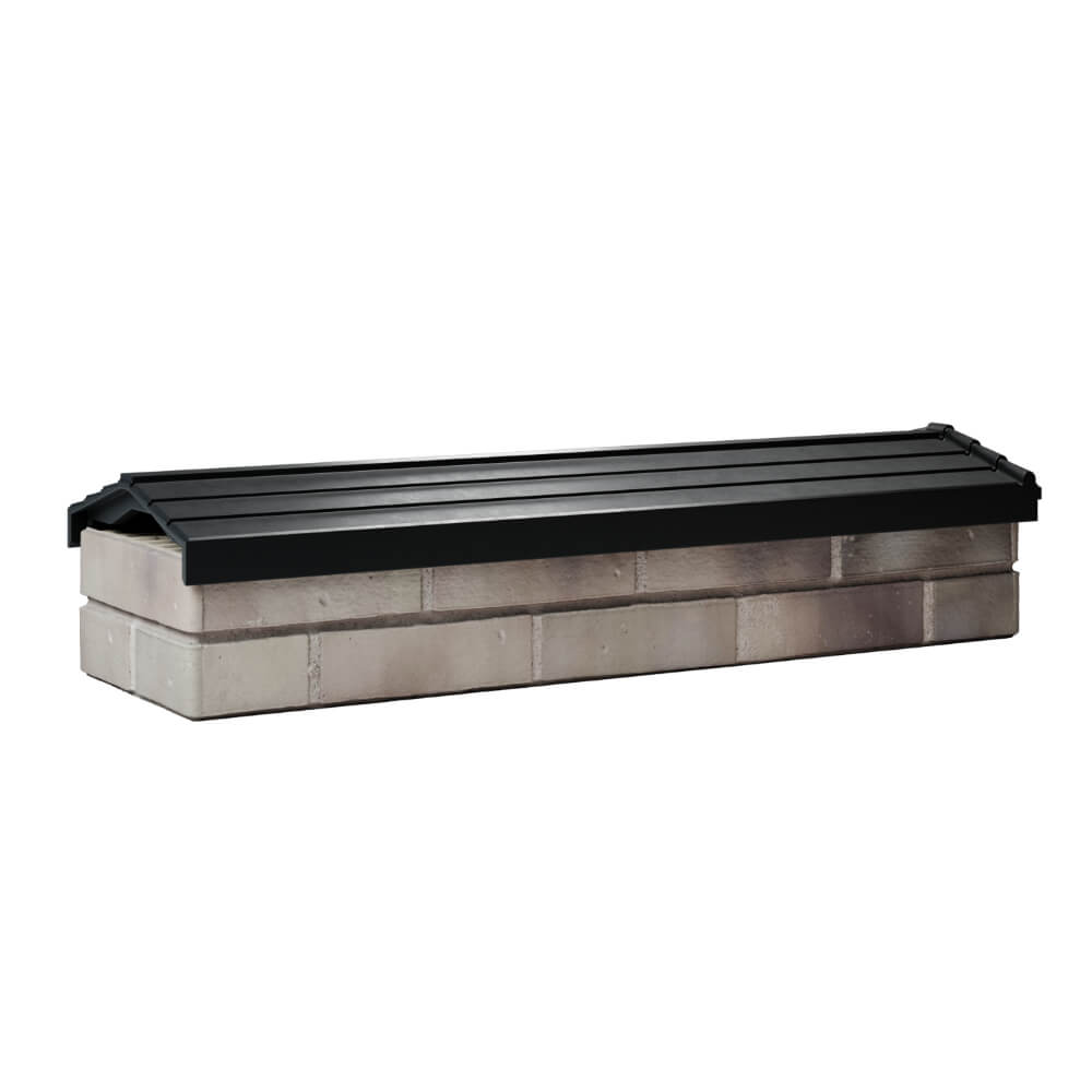 Парапет Zking Бона ХайТек Черный посадка на 0.5 кирпича (130мм) Слободской фото