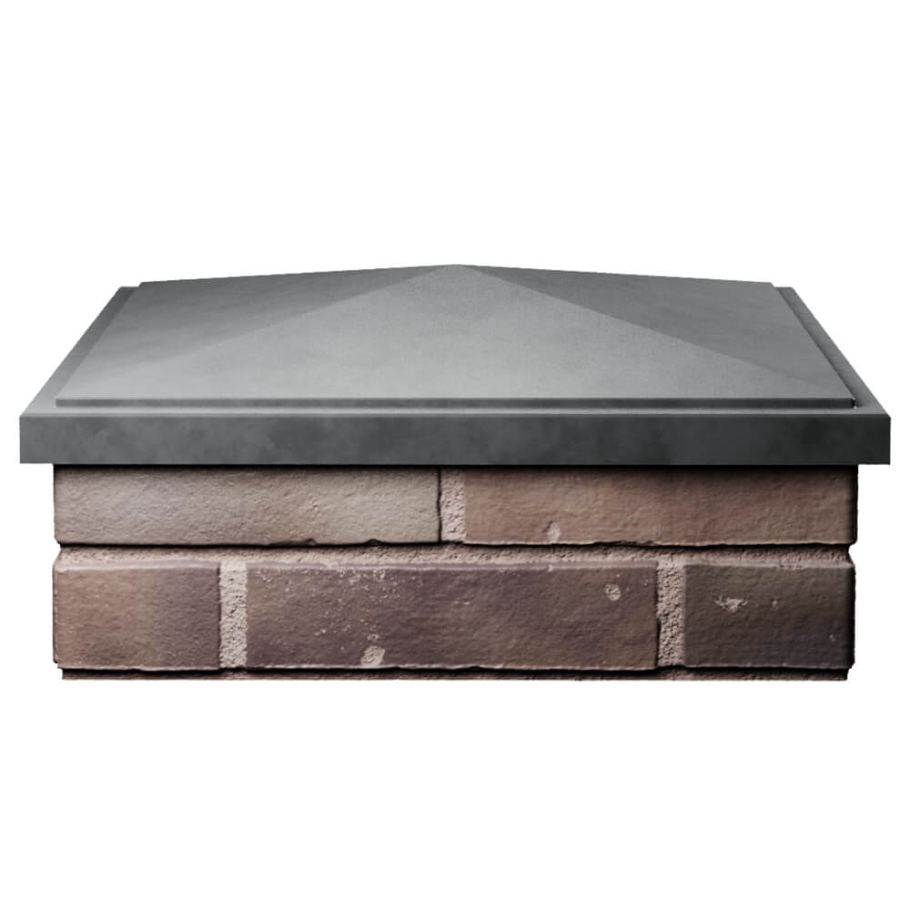 Колпак Zking БонаМоно Серый на столб 2х2 кирпича (515х515, 530х530мм) Слободской фото