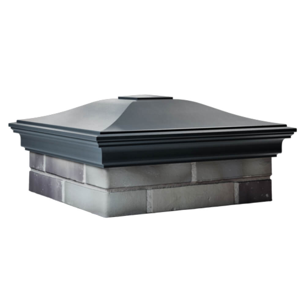 Колпак Zking Монблан Серый на столб 2х2 кирпича (515х515мм) в Слободском фото