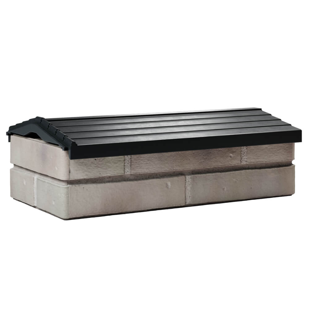 Парапет Zking Бона ХайТек Черный с посадкой на 1 кирпич (200/225/255мм) Слободской фото