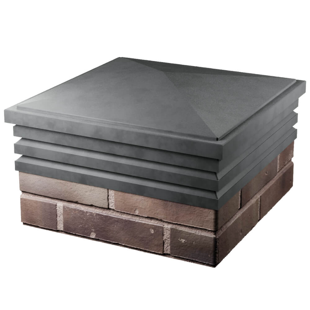 Колпак Zking Бона ХайТек Серый на столб 2х2 кирпича (513х513мм) в Слободском фото