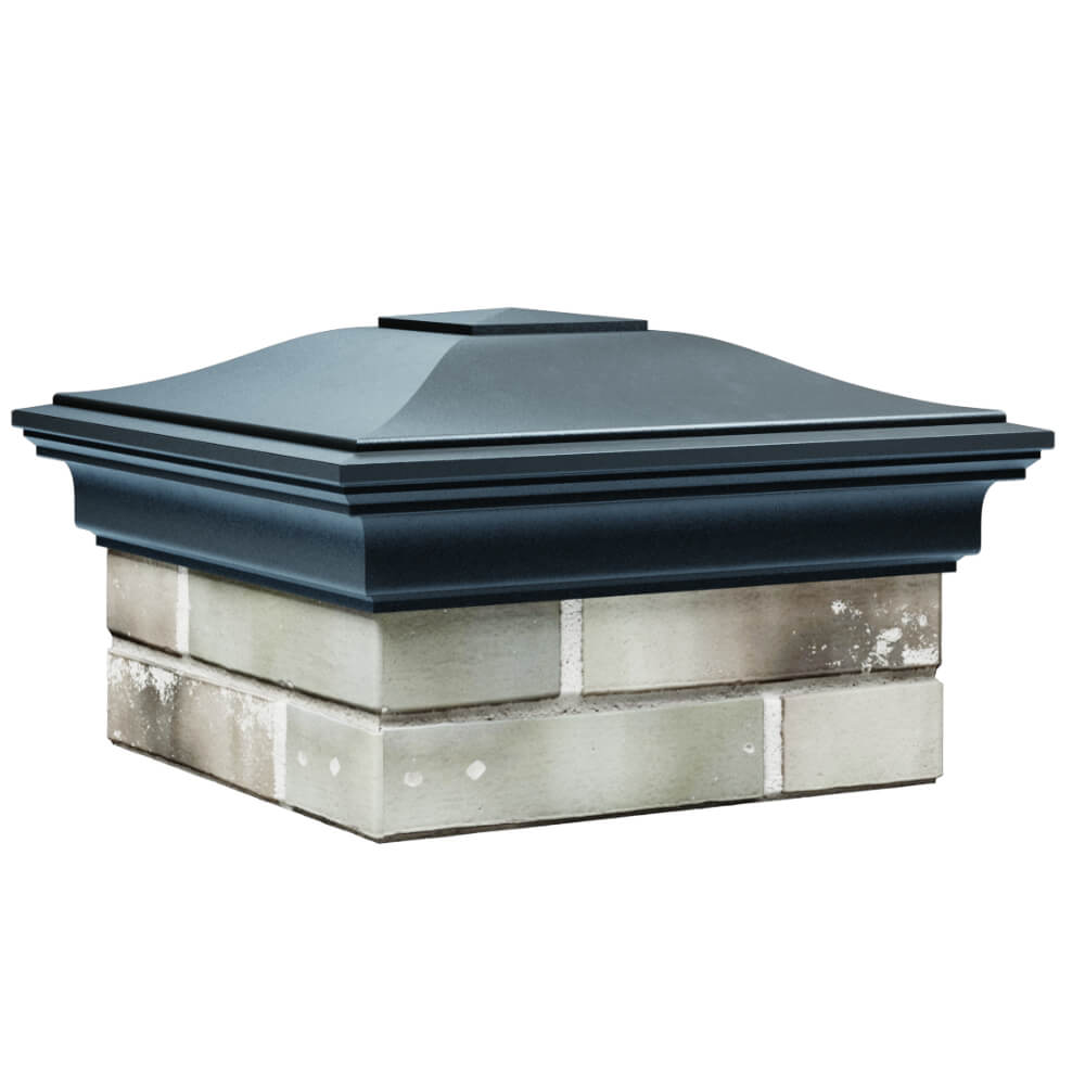 Колпак Zking Монблан Серый на столб 1.5х1.5 кирпича (385х385мм) в Слободском фото