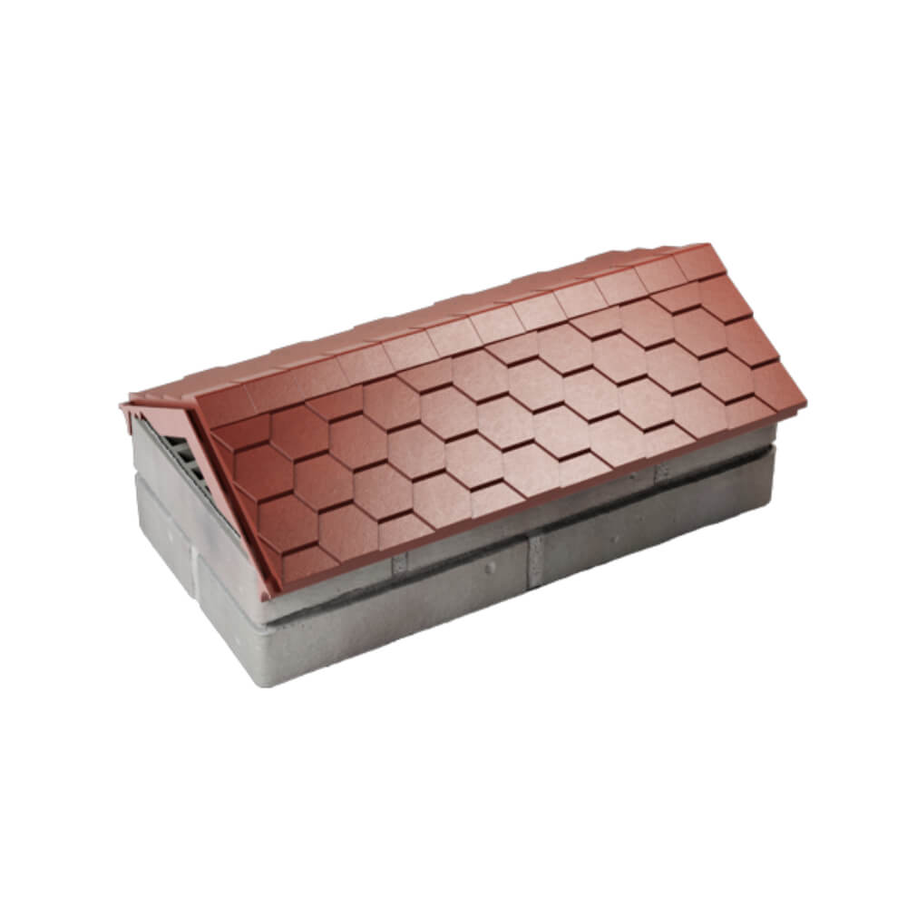 Парапет Zking Эверест Красный с посадкой на 1 кирпич (200/225/255мм) в Слободском фото