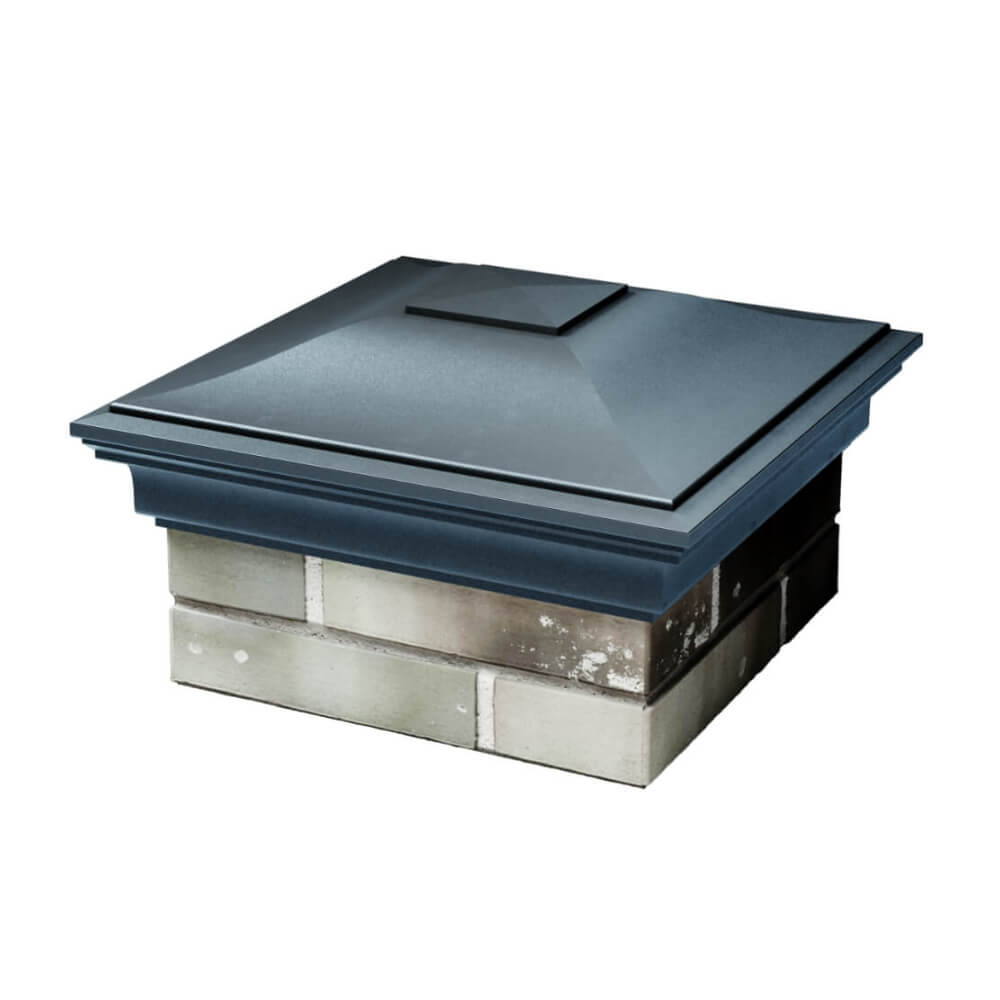 Колпак Zking Монблан Серый на столб 1.5х1.5 еврокирпича 0.7НФ (355х355мм) в Слободском фото