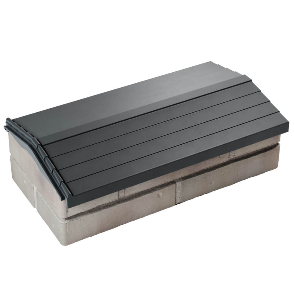 Парапет Zking Бона ХайТек Серый с посадкой на 1 кирпич (200/225/255мм) в Слободском фото