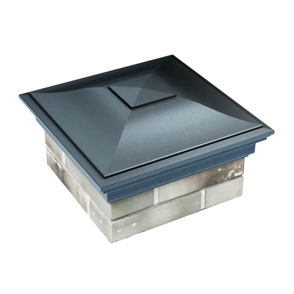 Колпак Zking Монблан Серый на столб 1.5х1.5 еврокирпича 0.7НФ (355х355мм) в Слободском фото