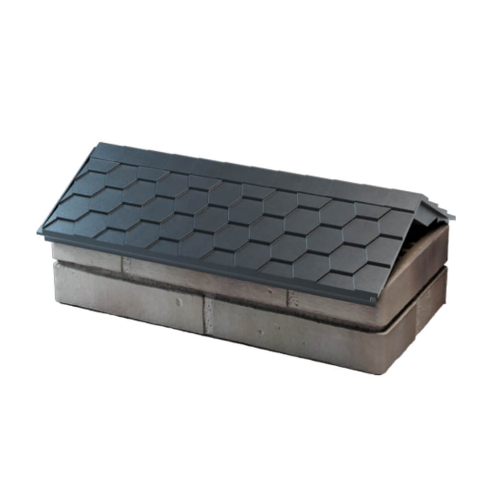 Парапет Zking Эверест Серый с посадкой на 1 кирпич (200/225/255мм) в Слободском фото