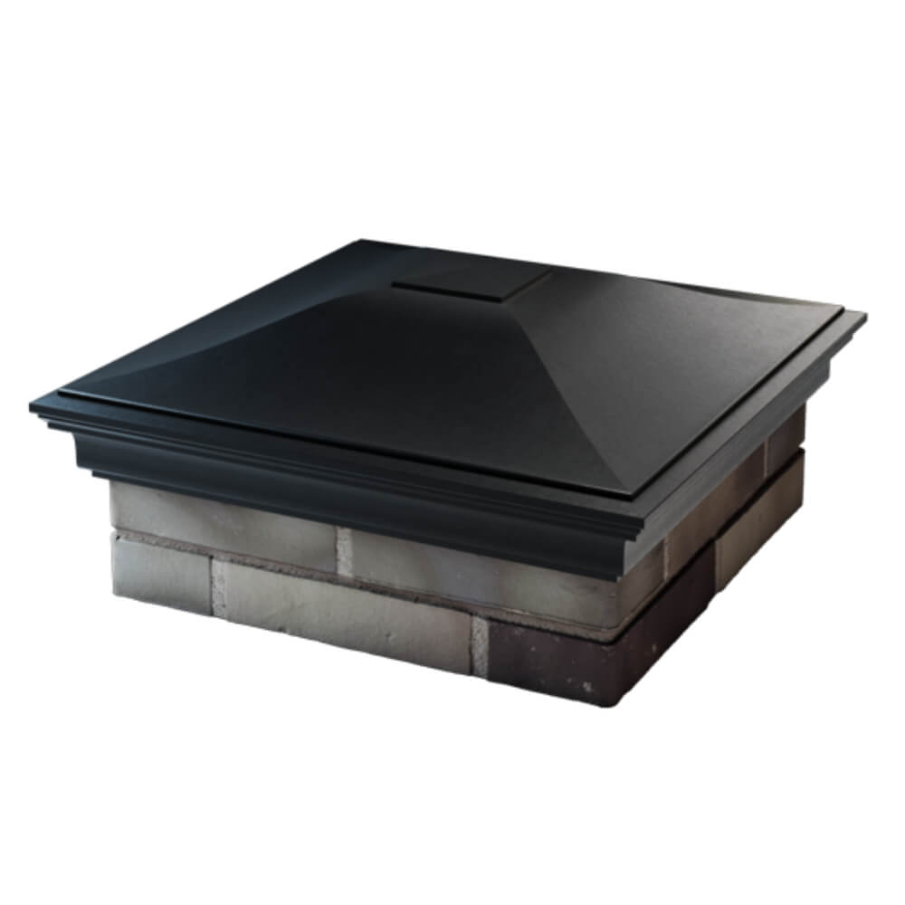 Колпак Zking Монблан Черный на столб 2х2 кирпича (515х515мм) в Слободском фото