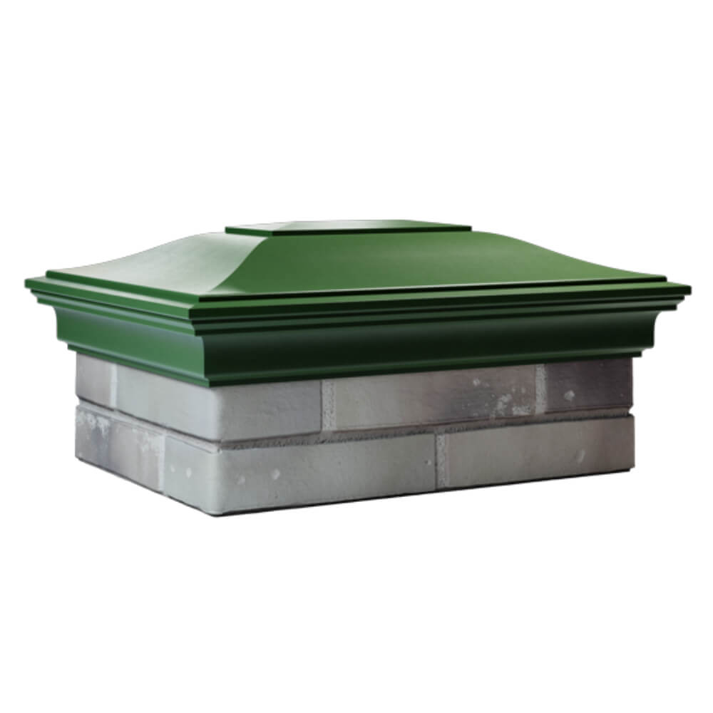 Колпак Zking Монблан Зеленый на столб 2х1.5 кирпича (515х385мм) в Слободском фото