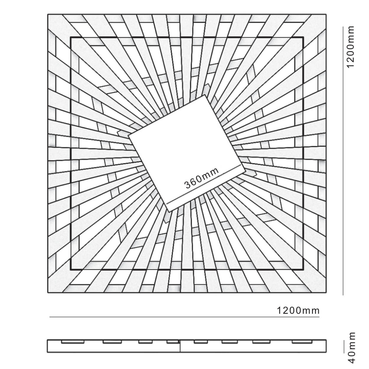 Приствольная решетка для дерева ZKING ATMOSPHERE 1.2х1.2м Бежевая в Слободском фото