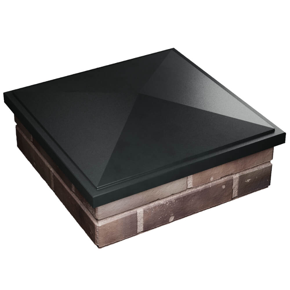 Колпак Zking БонаМоно Черный на столб 2х2 кирпича (515х515, 530х530мм) в Слободском фото