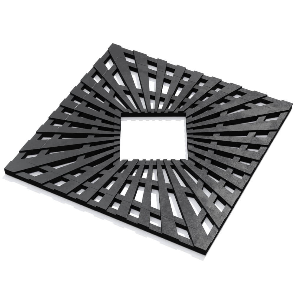 Приствольная решетка для дерева ZKING ATMOSPHERE 1.2х1.2м Черная в Слободском фото