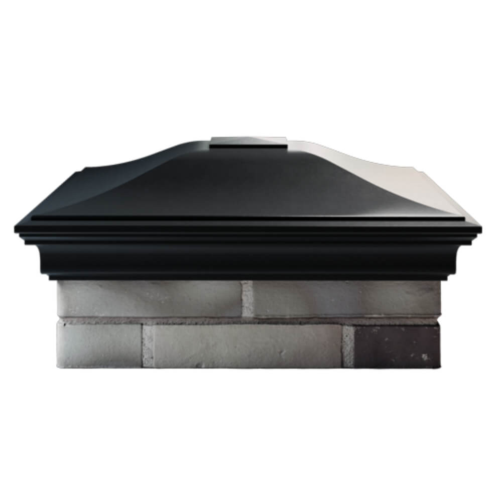 Колпак Zking Монблан Черный на столб 2х2 кирпича (515х515мм) в Слободском фото