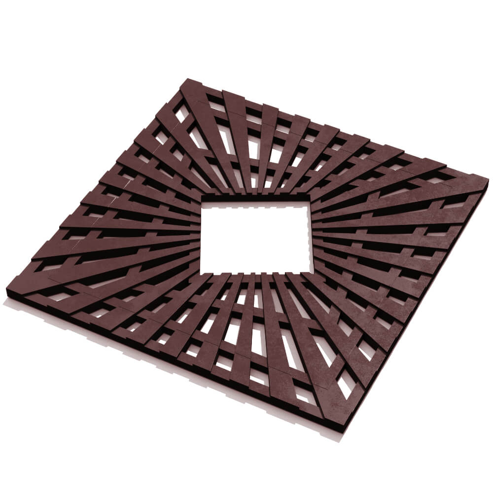 Приствольная решетка для дерева ZKING ATMOSPHERE 1.2х1.2м Коричневая в Слободском фото