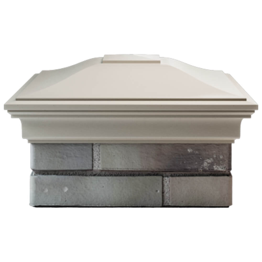 Колпак Zking Монблан Бежевый на столб 1.5х1.5 кирпича (385х385мм) Слободской фото