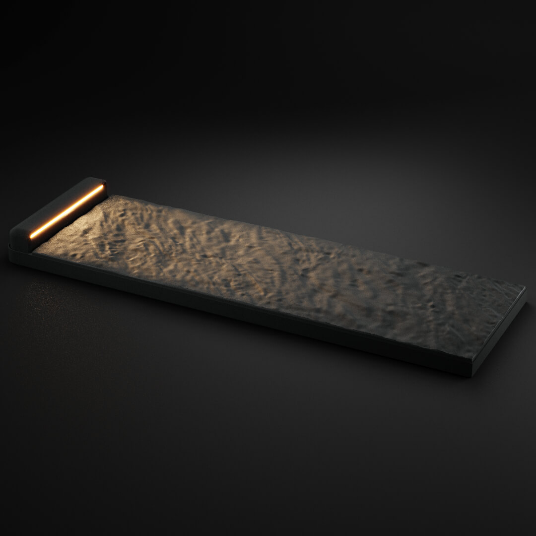 LED Светильник для шаговой плиты STONE Графитовый Серый 330х75х98мм в Слободском фото