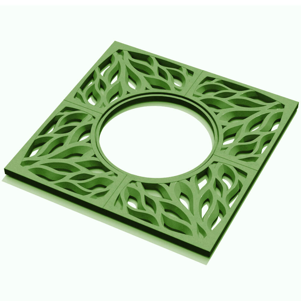 Приствольная решетка для дерева ZKING CRUST 1.2х1.2м Зеленая в Слободском фото