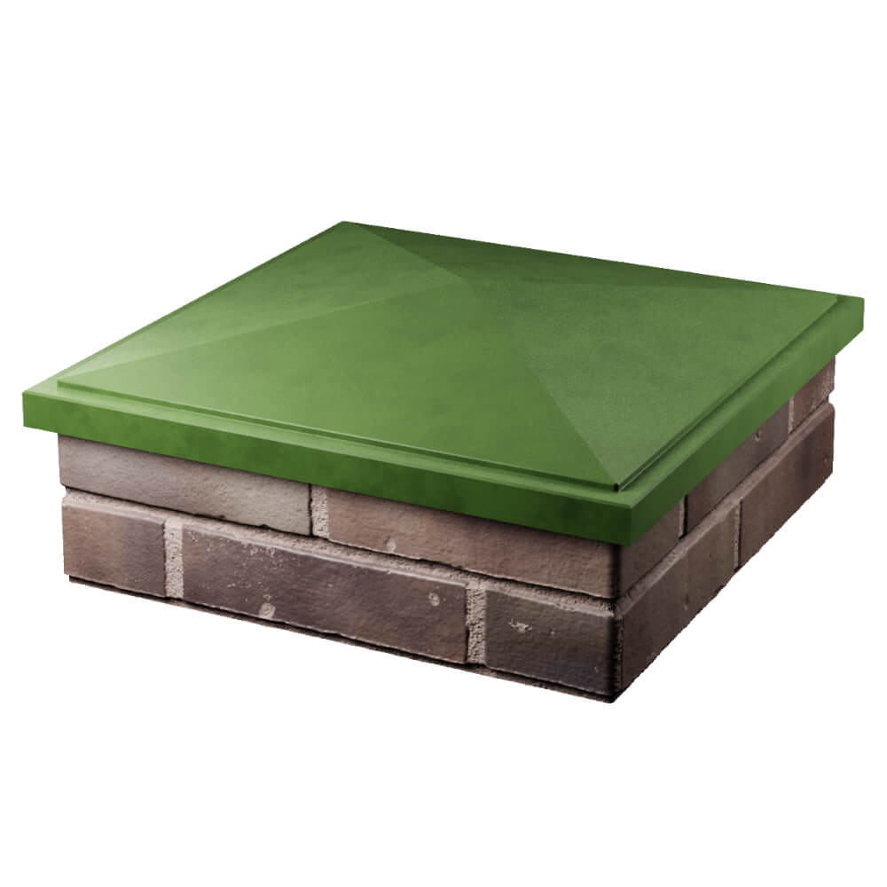 Колпак Zking БонаМоно Зеленый на столб 2х2 кирпича (515х515, 530х530мм) в Слободском фото