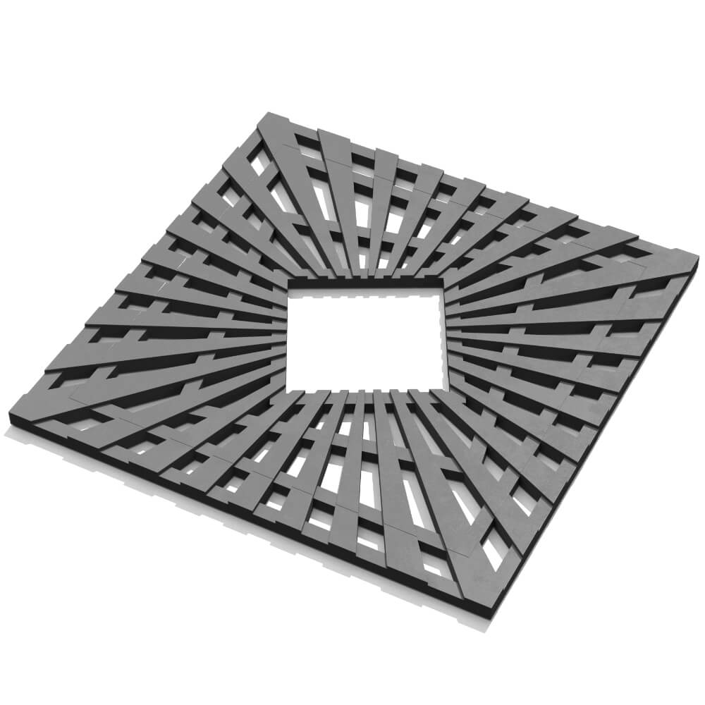 Приствольная решетка для дерева ZKING ATMOSPHERE 1.2х1.2м Серая в Слободском фото