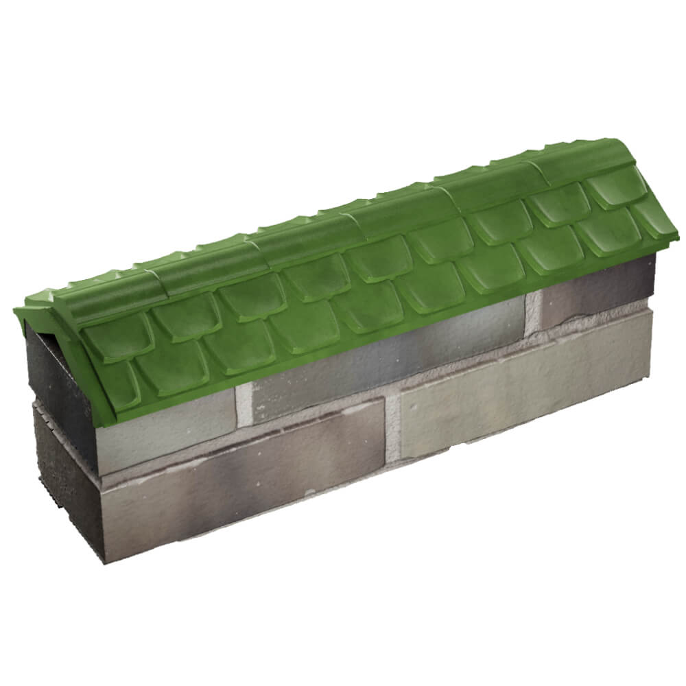 Парапет Zking Эльбрус Зеленый с посадкой на 0.5 кирпича (130мм) в Слободском фото